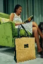 Hessian tote bag